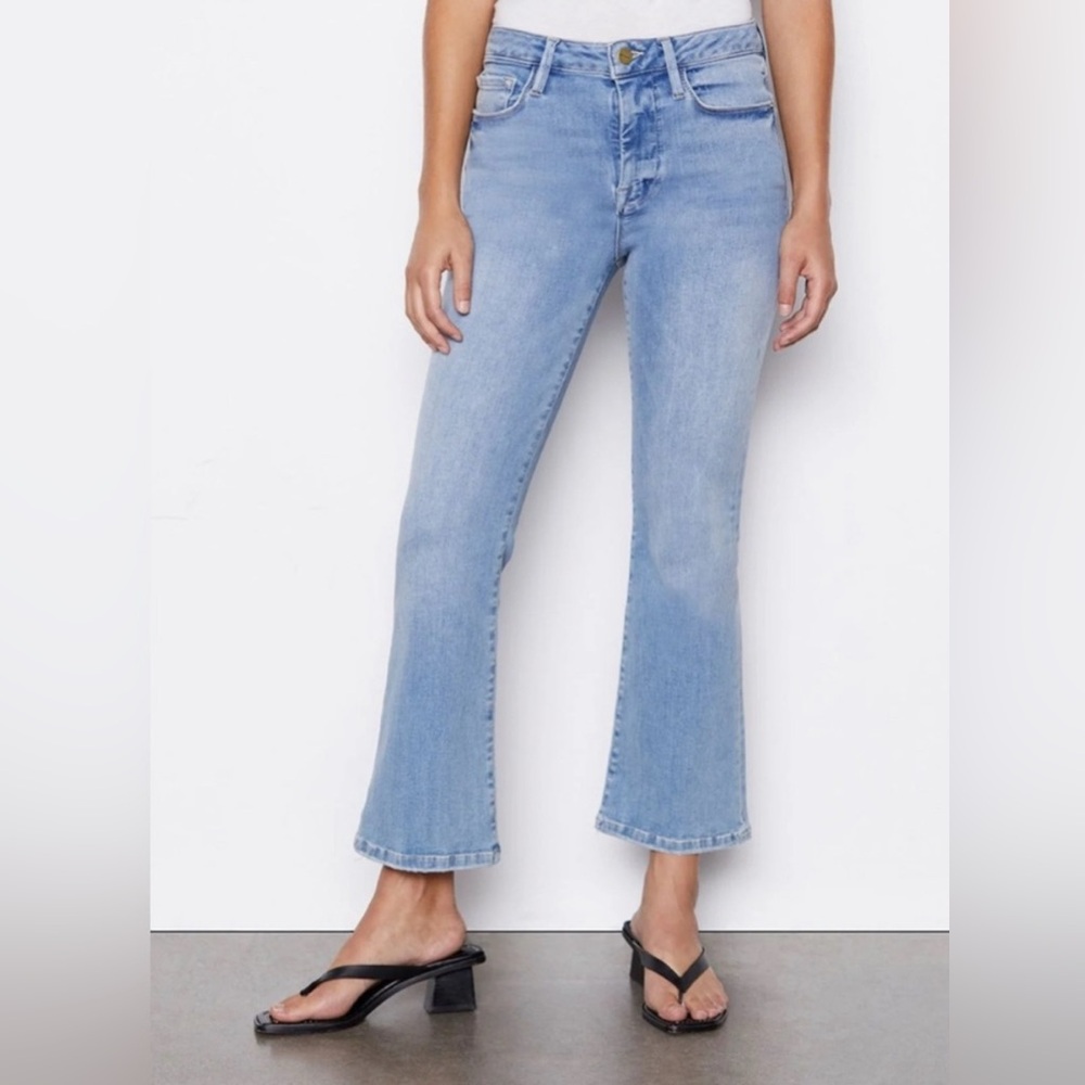 Frame Denim Light Blue Flare Jeans